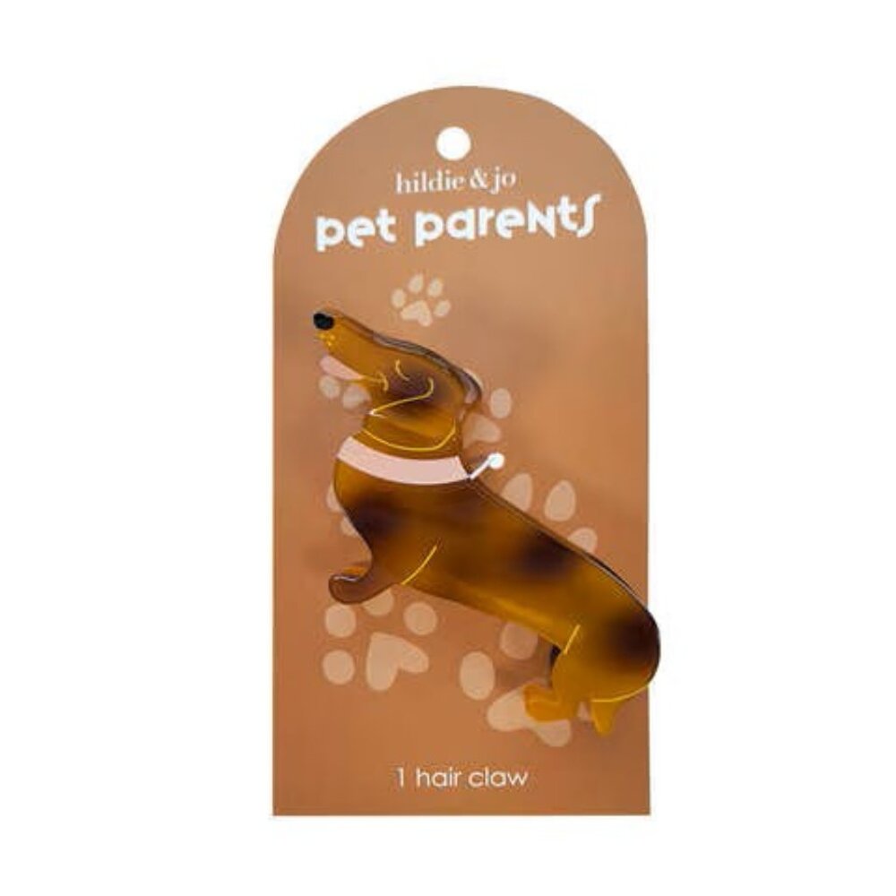Hildie & Jo 3" Hot Dog Hair Claw Clip – Fun Novelty Hair Accessory